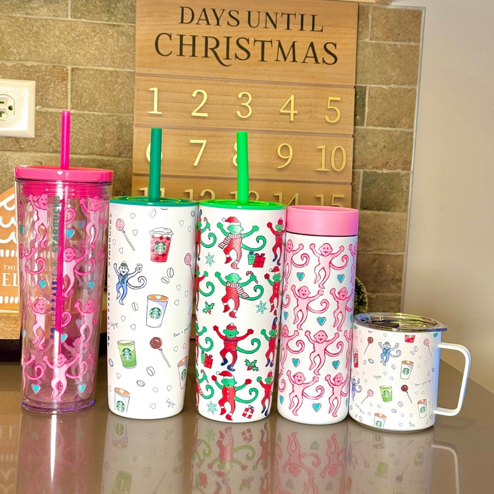 Starbucks x Roller Rabbit - Full Set of all 5 - 2025 Holidays